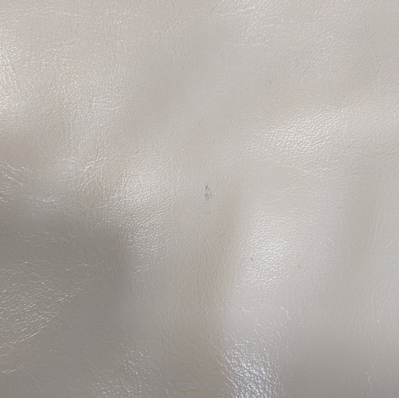 Vtg 80's Evan Picone Beige Leather Clutch - Picture 5 of 10